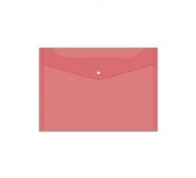 Папка-конверт А4 на кнопке 150 мкм, красная Fmk12-4/220896