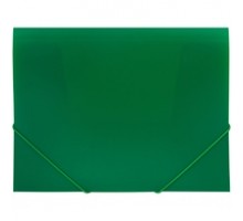 Папка с резинкой А4, 1мм, 500мкм, OfficeSpace зеленая