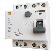 Дифференциальный выключатель (УЗО) ВД1-63 4р С 40А/30мА