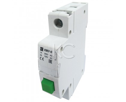 Кнопка управления модульная КМУ-11, 1НО, AC230В (зеленая, с фи ацией)