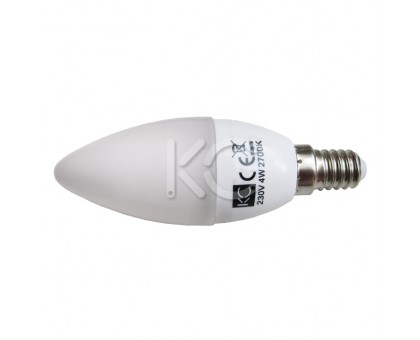 Лампа светодиодная C35-4W-2700K-E14